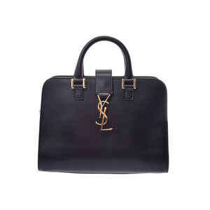 Saint Laurent Cabas leather bag GG strap